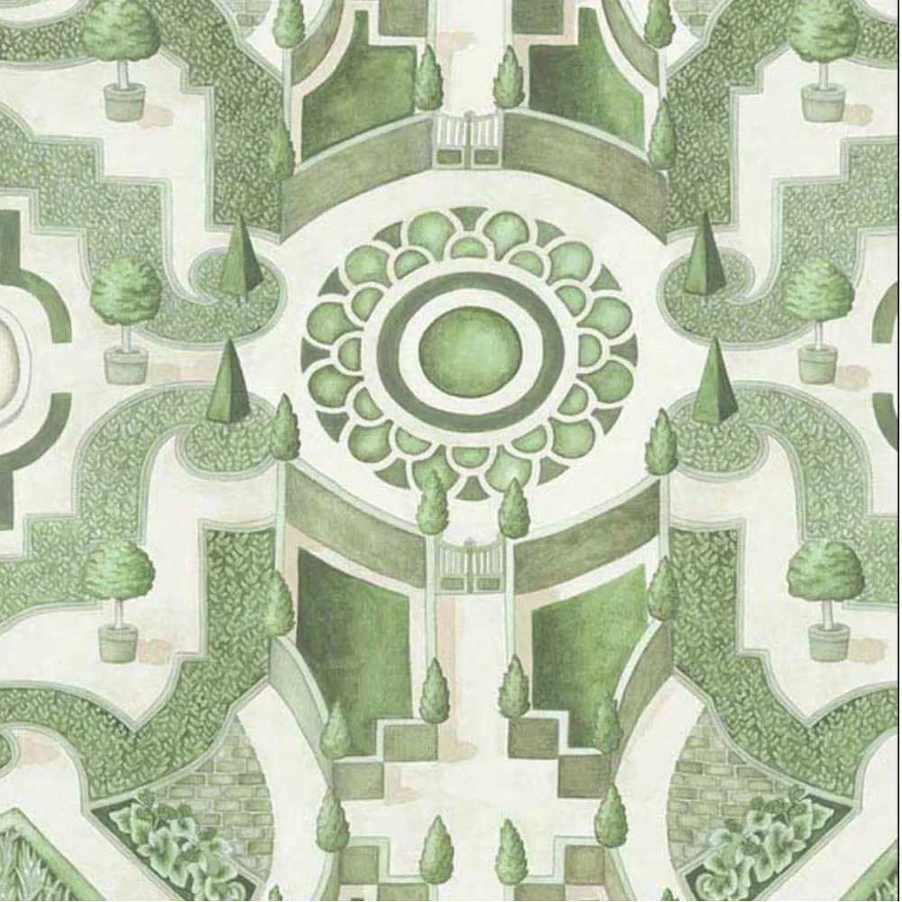 Cole and Son Topiary Leaf Green Wallpaper 1 double roll sealed
